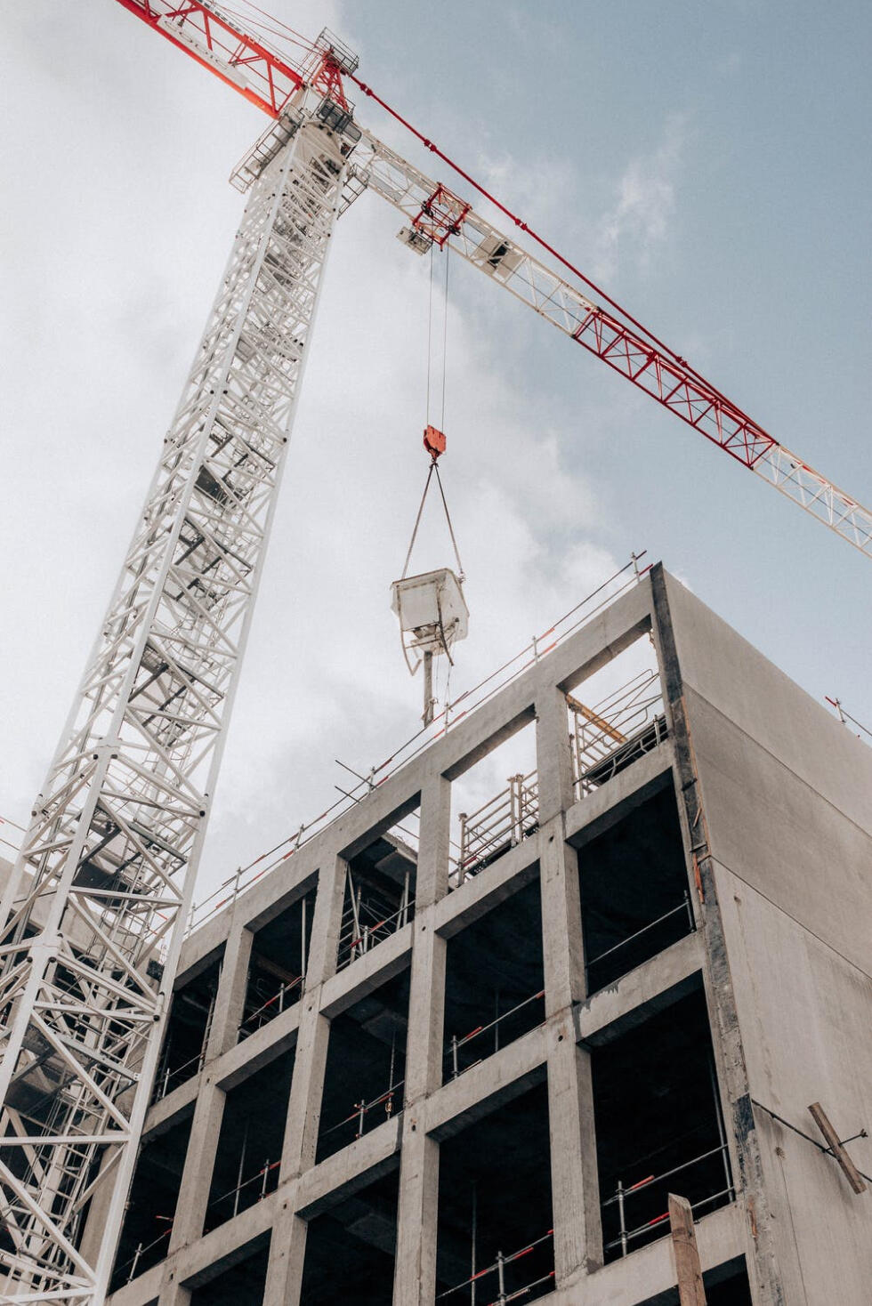 Crane and Building